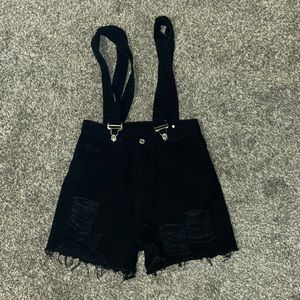 SHIEN high waisted overall shorts!
